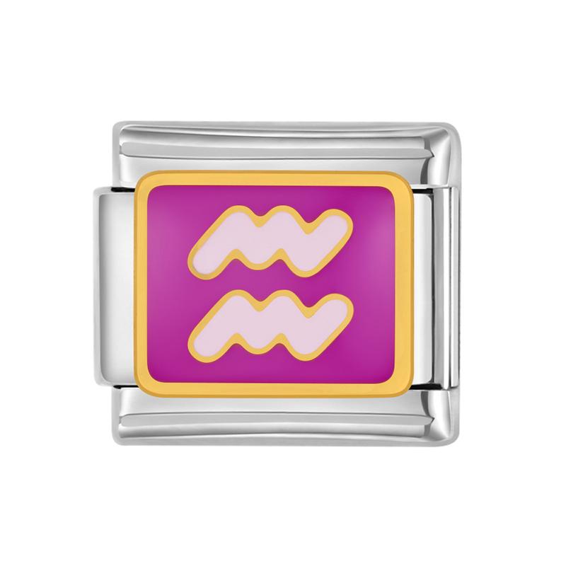 

Браслет-шарм из итальянской нержавеющей стали с 12 знаками зодиака, женский, панк, мужские ювелирные аксессуары, сделай сам, высокое качество, подарок as the picture