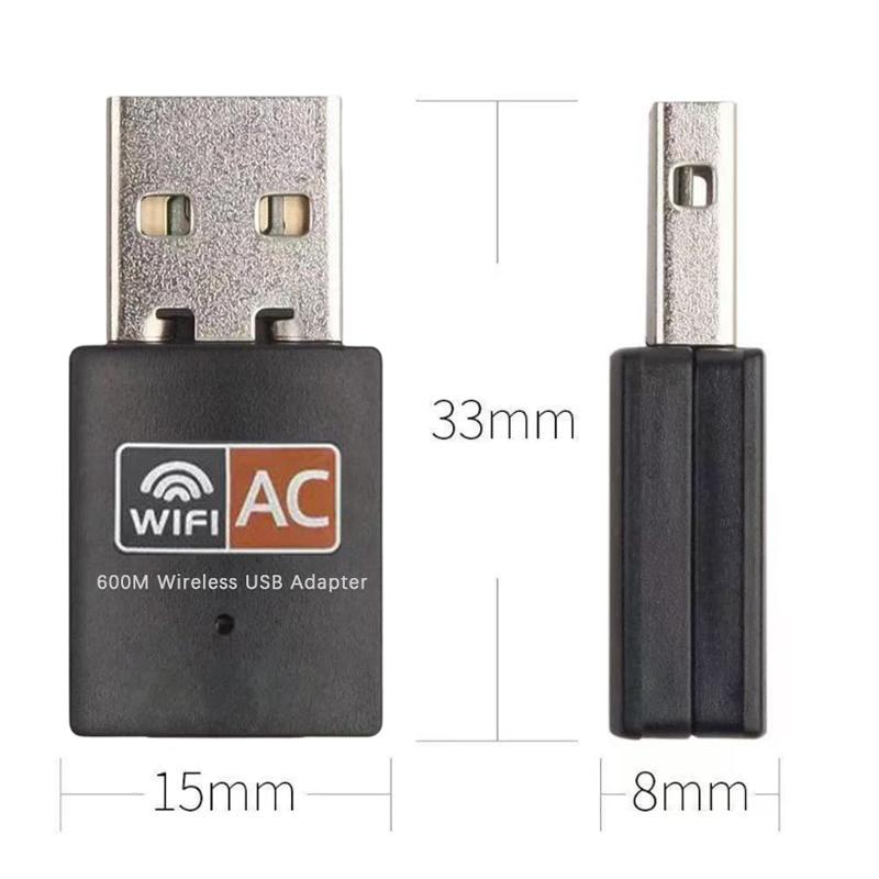 Plug and Play USB Wireless Network Card 1200Mbps Dual Band Transmitter Receiver Desktop Laptop Adapter Fast Network Solution