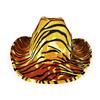 Cappello alla bombetta regolabile con stampa zebra, tigre, leopardo, cappello per cosplay, cappello da cowboy western alla moda