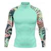 Pánský lehký rychleschnoucí rash guard pro surfing, potápění, plavání, s UV ochranou, dlouhý rukáv, plavky