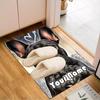 1PC Custom Name French Bulldog Portrait Theme Floor Mat Ideal for Living Room, Game Rooms, Office, Bedroom,Floor Mat Playful Design