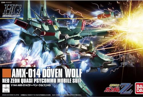 

HGUC Mobile Suit Gundam ZZ Doven Wolf 1/144 scale pre-colored plastic model