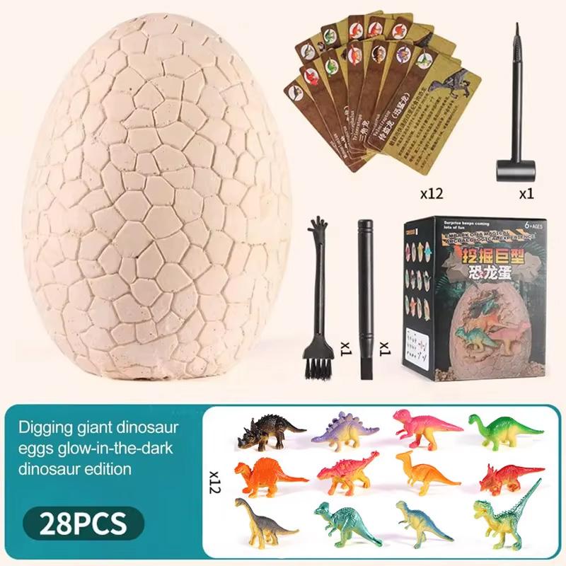 Children s Educational Archaeological Excavation Dinosaur Egg Toy DIY Luminous Dinosaur Fossil Children s Treasure Digging Toy