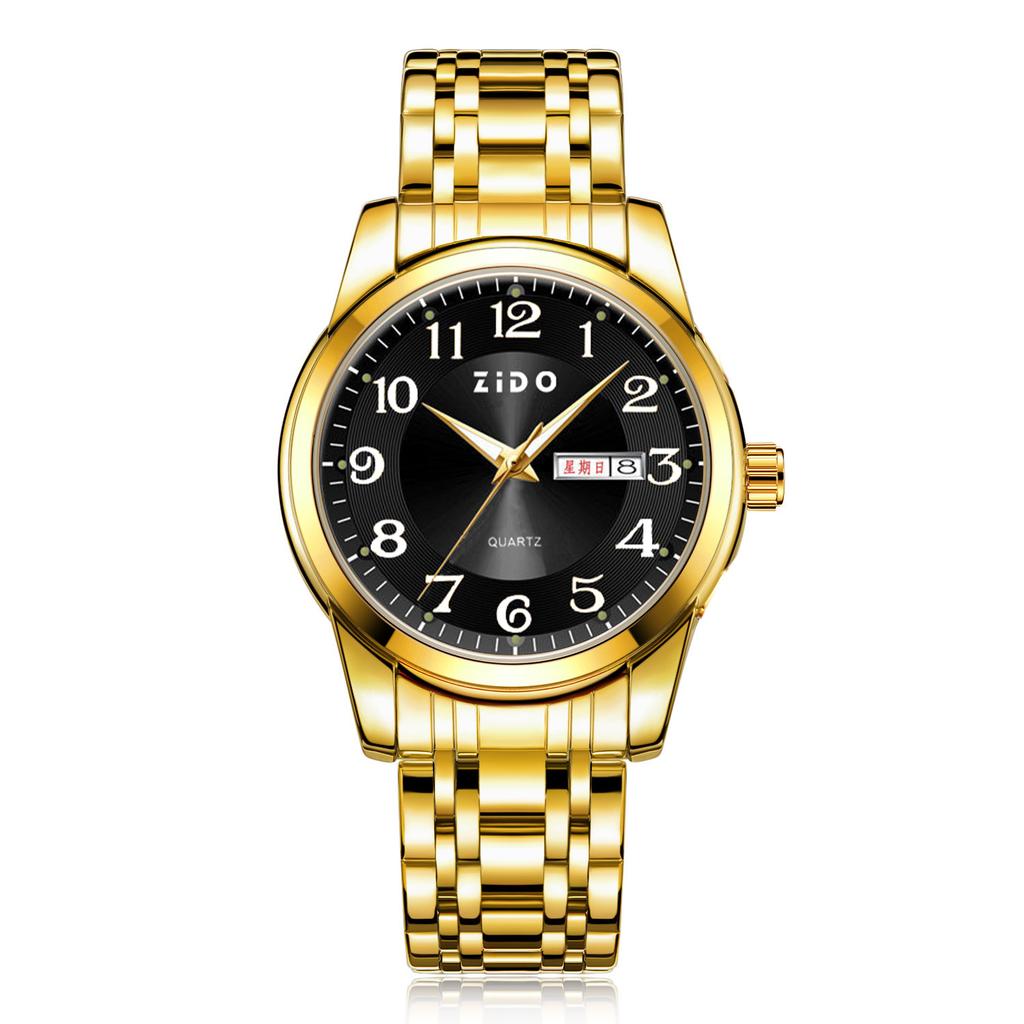 High-End Fashion Men'S Watch Light Luxury Versatile Automatic Quartz Luminous Old Man'S Watch Big Number
