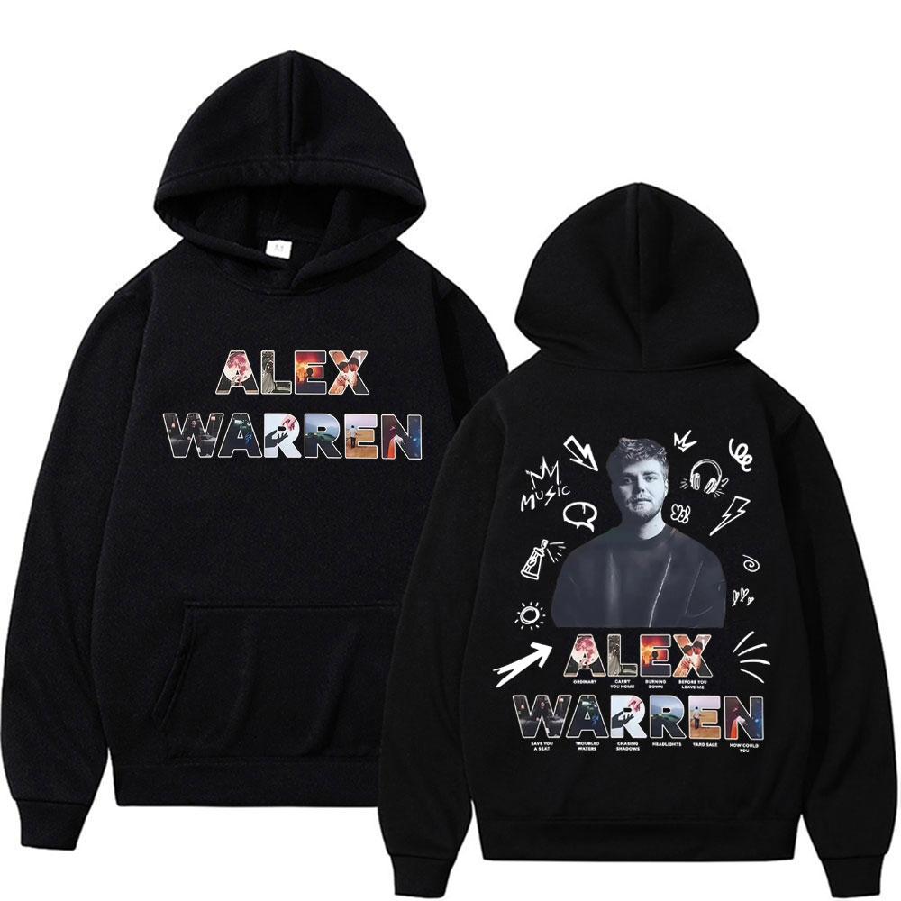 Alex Warren Album Song Titles Music Merch Hoodies Men Women Fashion Retro Long Sleeve Pullovers Winter Casual Fleece Sweatshirts