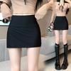 Spicy Girl High Waist Grey Irregular A-line Mini Skirt - Summer Versatile Slimming Bodycon