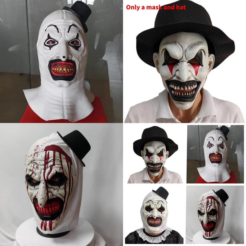 Enge clown latex masker Halloween feestkostuum accessoire voor cosplay en thema-evenementen