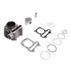 Motor Topplockssats med Kolv Packning Fjäder Cylinder Ombyggnadsmonteringssats Aluminiumlegering för GY6 150cc Skoter