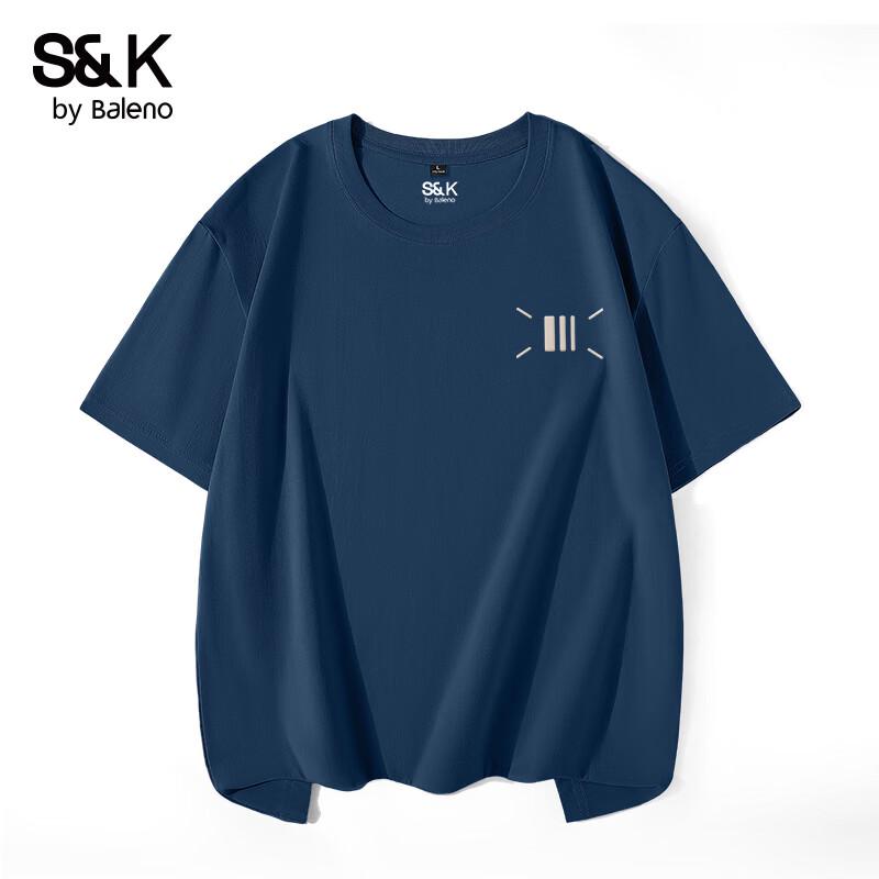 Baleno S&K Men s Heavyweight Cotton T-Shirt M