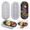 Resin Coaster Molds Oval Shaped Silicone Coaster Resin Moulds Cup Pads Molds Silicone Material for Epoxy Resin Casting