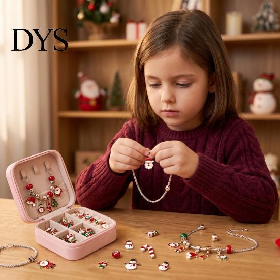 DIY Advent Calendar Bracelet Christmas Countdown 2026 for Girls, Making Kit with Jewelry Supplies Teens 24 Days of Charms And Beads Holiday