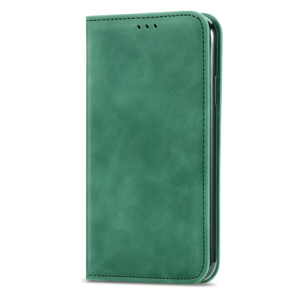 For iPhone 17 Pro Leather Case with Card Holder Magnetic Absorption Phone Cover