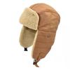 2020Warm Bomber Hats Earflap Russian Hat Men Women Ear Flap Winter Hat Windproof Cycling Skiing Winter Snow Hats