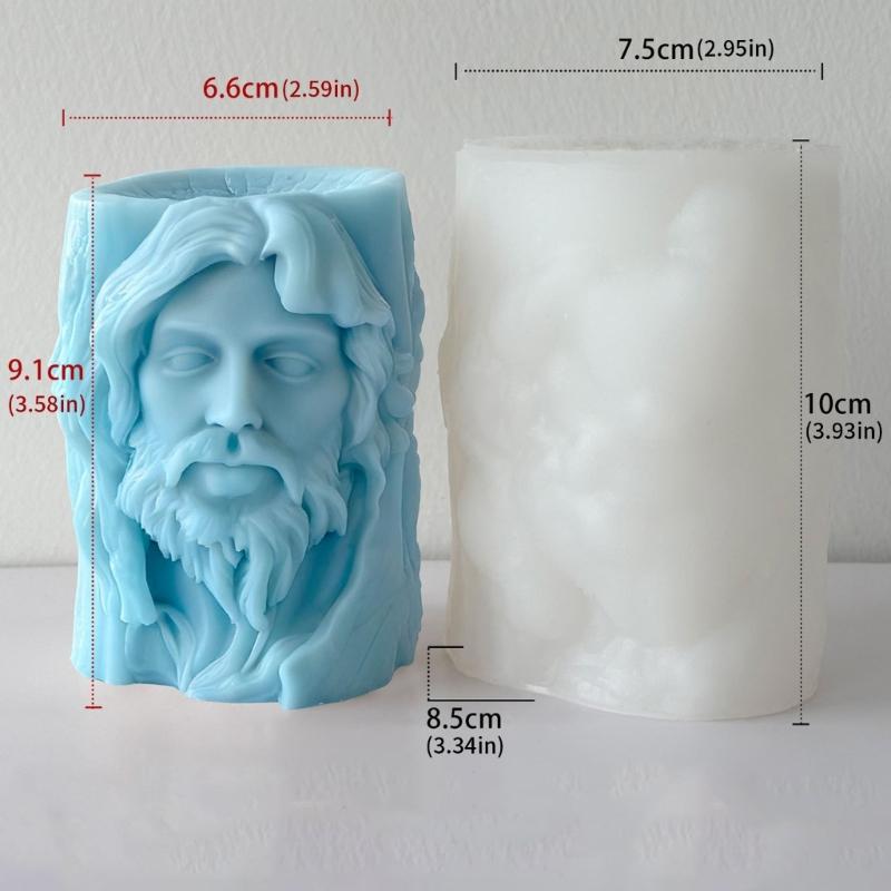 Multipurpose Silicone Mould for Portrait Relief Art Craft Cement Plasters Candle Making