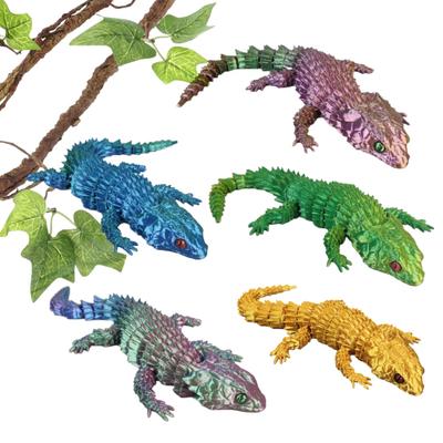 3D Lizard Simulation Model Action Toy Desktop Decor Realistic Looking Vibrant Color