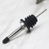 Stainless Steel Wine Pourer with Black Cap Barware