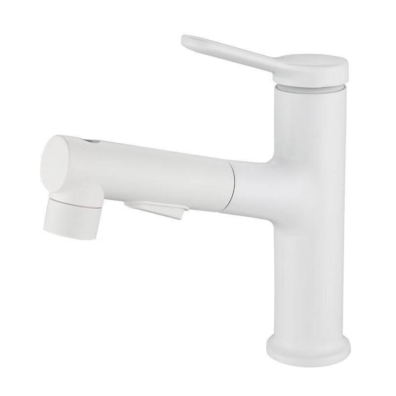 TLXT Gunmetal Gray Pull-Out Basin Mixer Faucet