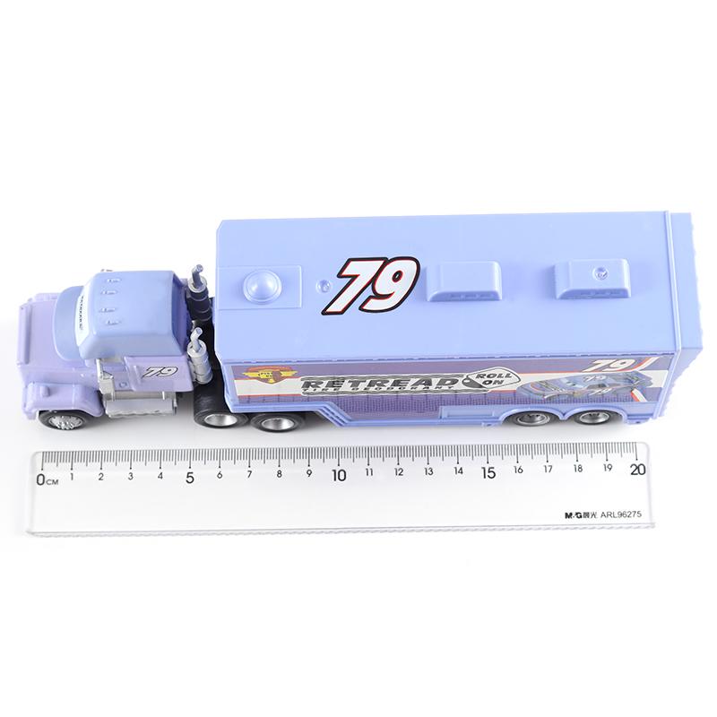 Pixar Cars Truck Sage VanDerSpin Model Car 1/55 Die Casting Container Trucks Racing Toys Children's Birthday Gifts Collectibles
