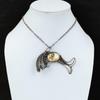 Brecciated Mookaite Pendant Copper Wire Wrapped Jewelry Gemstone Pendant Handmade Jewelry Fish Pendant Copper Wire Pendant Anniversary Gift