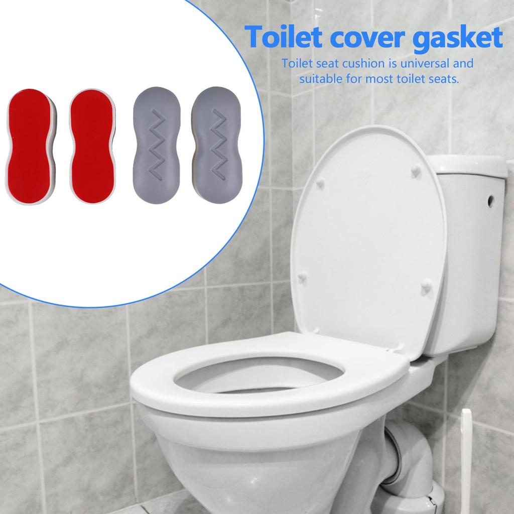 4 Stück Selbstklebende WC-Deckel Unterlegscheiben Bidet-Sitz Dämpfungspads WC-Deckel Patch Dichtung Haushalts Badezimmer Artikel