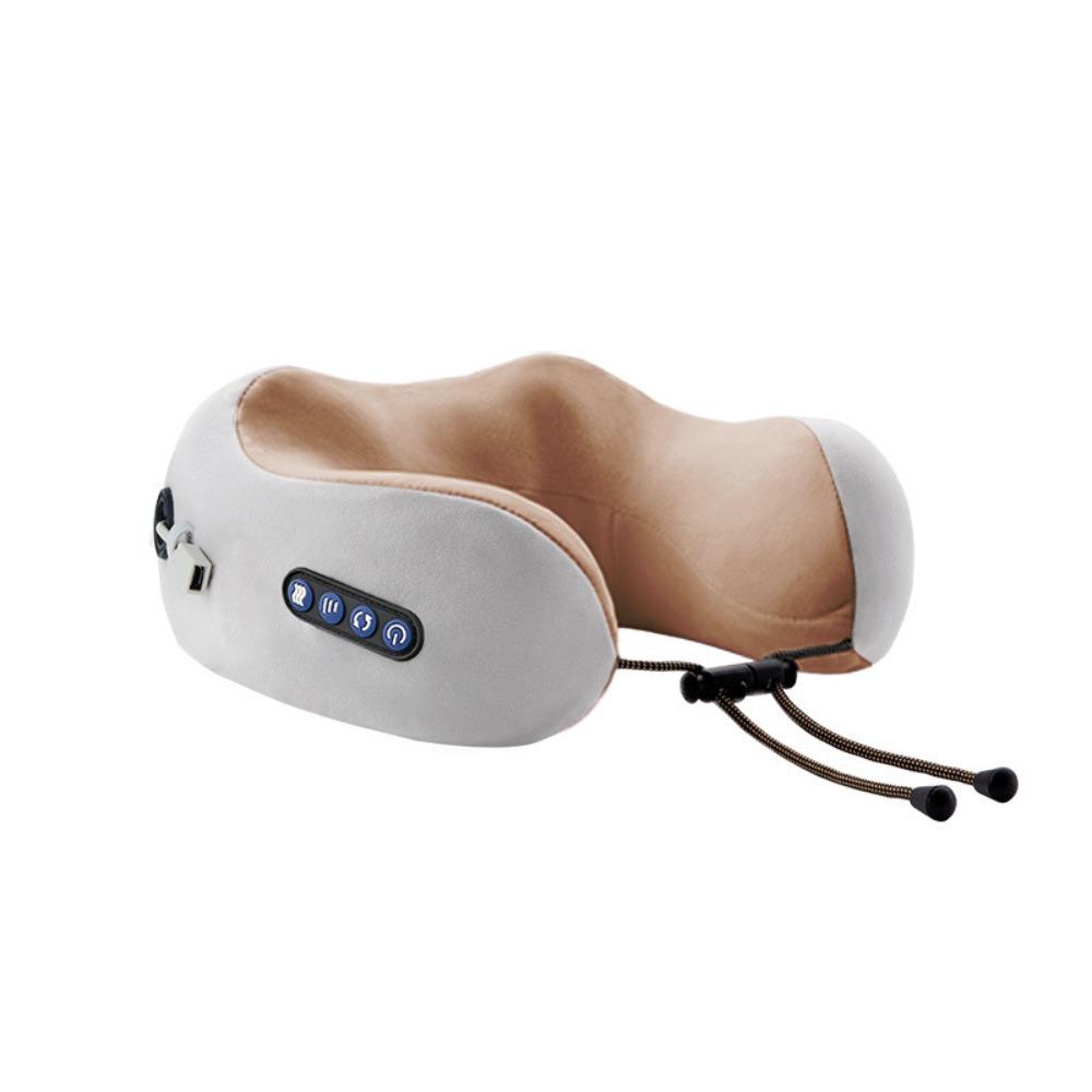 Heating Function Electric Neck Massager Vibration Massage Kneading Massage Pillow  Car Travel