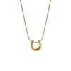 Titanium Steel Simple Horseshoe U-shaped Pendant Sweater Chain Versatile High-end Clavicle
