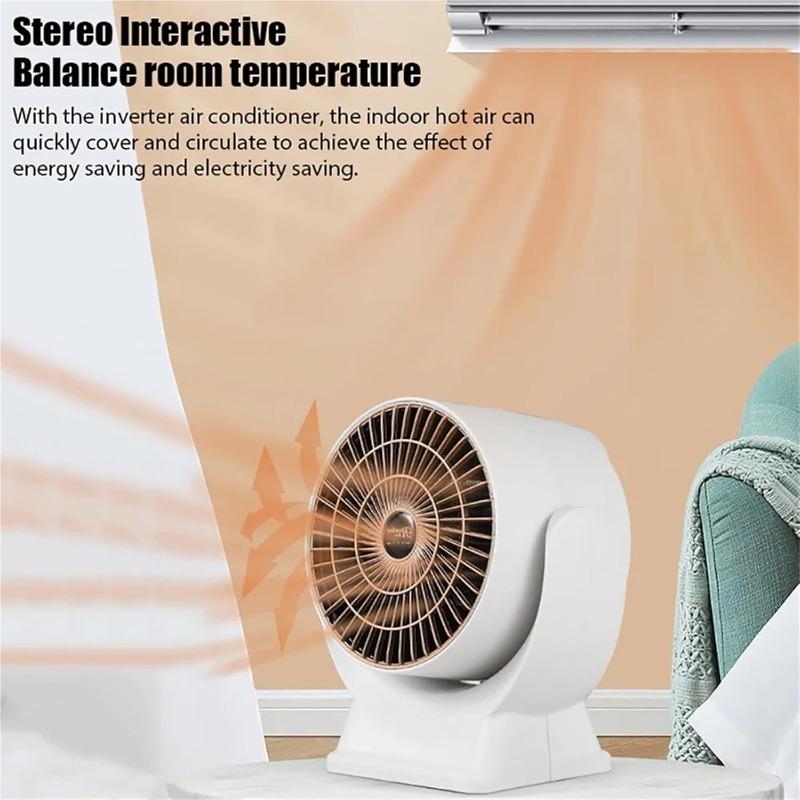 Electric Heater Portable Electric Heater Low Noise Air Fast Heating Mini Desktop Fan Winter Warmer for Home Office Room