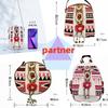 Handmade Retro Backpack Women's Vintage Canvas Backpacks National Style Geometrical Printed Bag Female Simple Travel Backpack