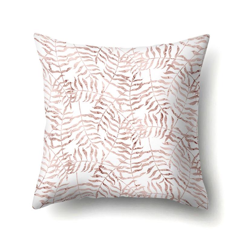 Polyester Pillow Case Automobile Decoration Home Printed Pillow Case Waist Cushion Cover Car Cushion Head Cushion Cover