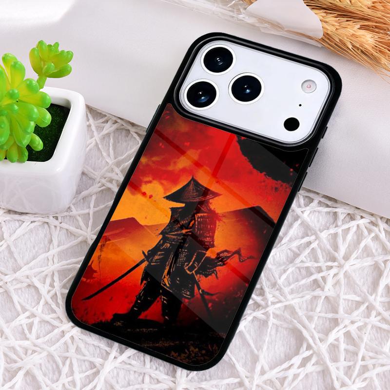 Japan Samurai Ninja Ronin Phone Case for iPhone 17 Air 16 15 11 12 14 13 Pro Max Shockproof Cover