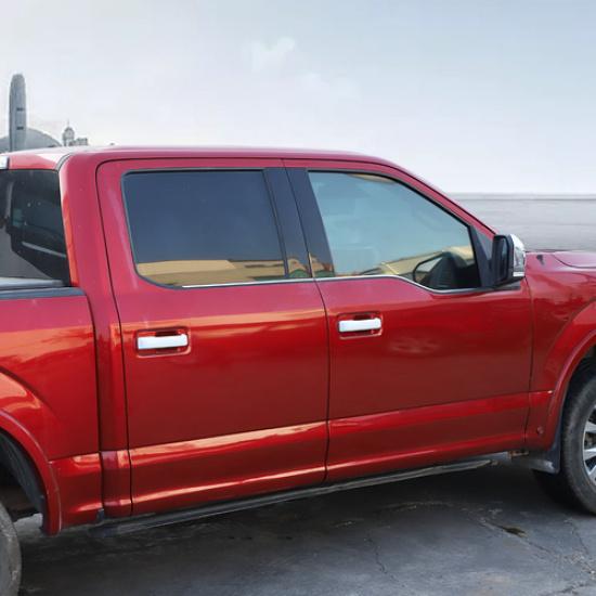 For 2015-20 Ford F150 Door Handle COVERS TRIM SHELL CAP Wo Smart Key Hole WHITE