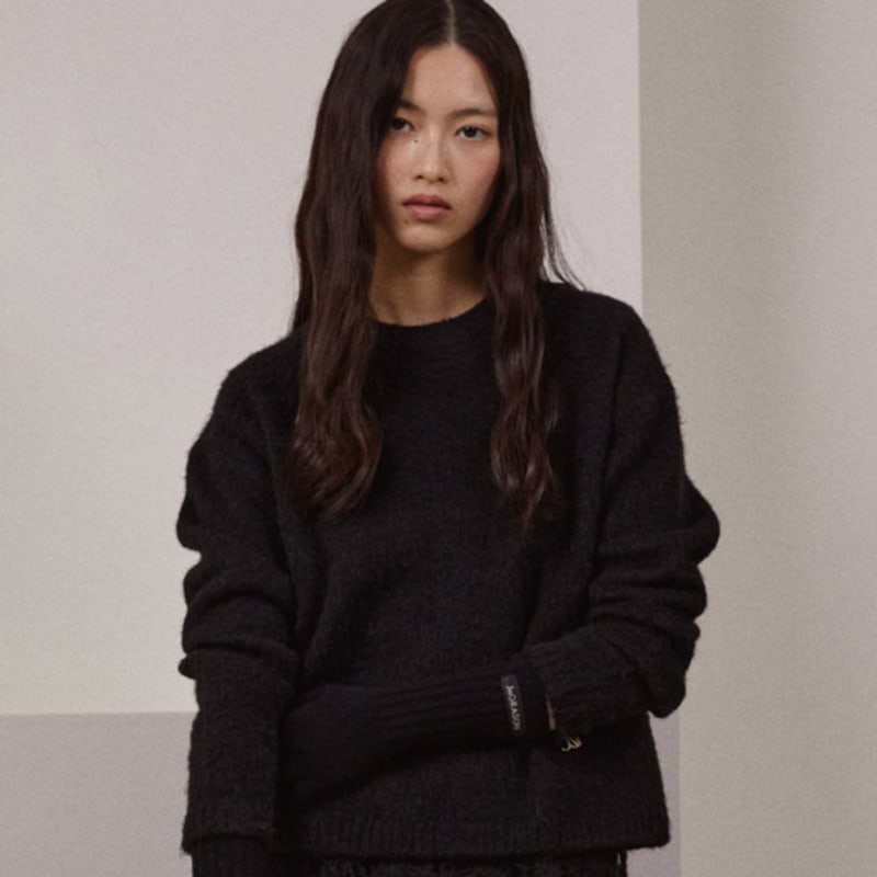 JNGRASON Kaschmir-Mischstrickhandschuhe_SCHWARZ