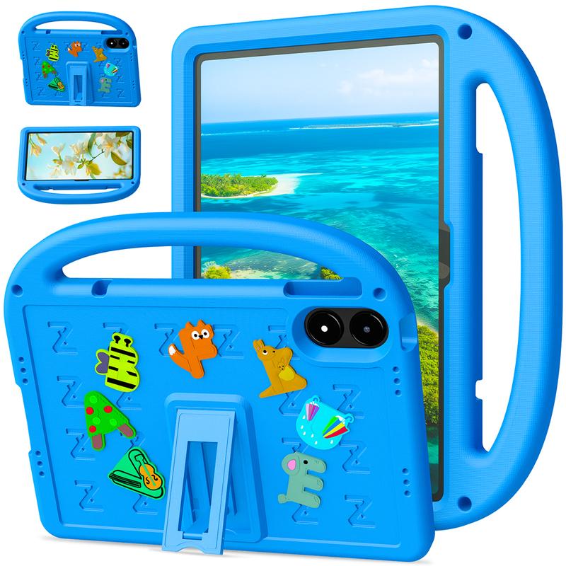 Tragbare Cartoon-Tablet-Hüllen für Kinder für Samsung Tab A9 Plus und Xiaomi Poco Pad M1 7/7Pro Redmi Pad 2 Pro SE Hülle Fundas Stoßfestes EVA+PC Ständer