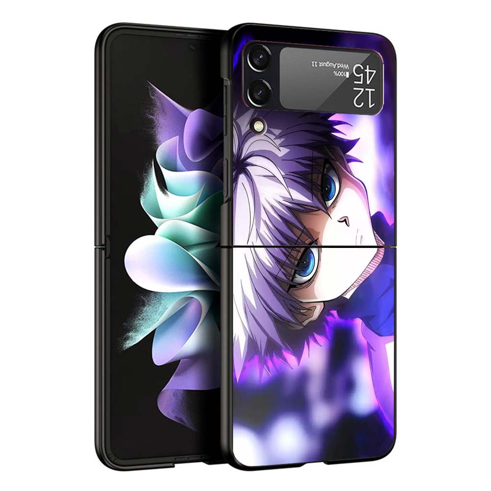 HunterX Killua Phone Case For Samsung Galaxy Z Flip7 Flip6 5G Flip5 Flip4 Flip3 ZFlip 7 6 3 4 5 Shockproof Back Cover Galaxy Z F