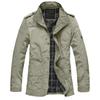 Männer Große Größe Beiläufige Lange Jacke Frühling Herbst Männlichen Business Windschutz Dünne Outwear Parka Lose Varsity Bomber Mantel