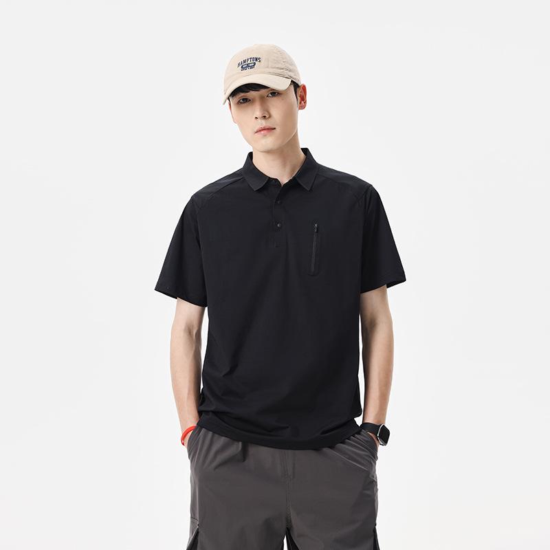 Casual-Style Fashionable Men's New Outdoor Simple Solid-Color Versatile Trend-Forward Brand Top