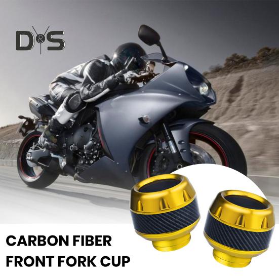 Copritelaio universale per moto, tazza forcella anteriore in lega di alluminio, protezione antischiacciamento per moto, scooter, tazza anticaduta