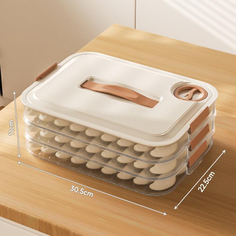 Dumpling & Wonton Freezer Storage Box: Food-Grade, Fresh-Keeping Organizer for Quick-Freezing