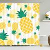 1 pc Fresh Lemon Fruit pattern Shower Curtains Bathroom Polyester Bath Curtains Printing Shower Curtain Decor With Hooks Curtain
