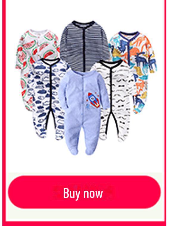 Salopetă cu picioruș pentru bebeluș nou-născut - Salopetă casual de primăvară/vară pentru târâre