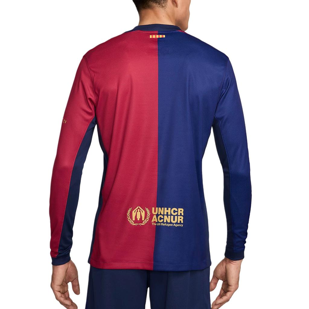 Nike Fc Barcelona 2024/25 Stadium Home Men's Nike Dri FIT Soccer Replica Long Sleeve Jersey FN8806-456