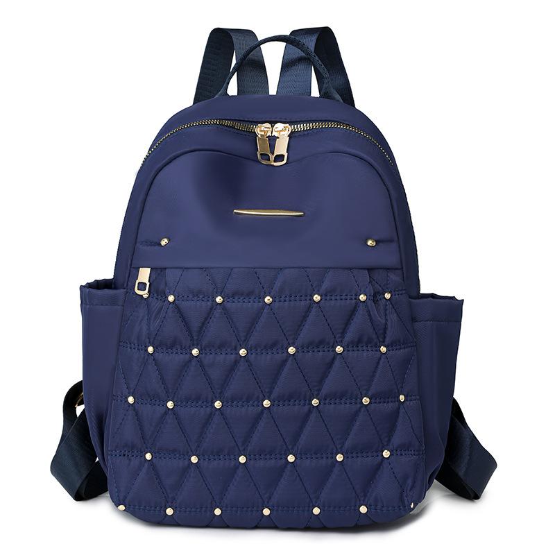 

Сумка Модный тисненый рюкзак для женщин и дам Универсальный и вместительный дорожный рюкзак синий