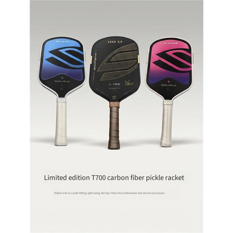 16cm Extended Grip Pickleball Paddle For Advanced Enthusiasts Toray T700 Carbon Fiber Hot Pressed EPP Core Professional Sports Racket