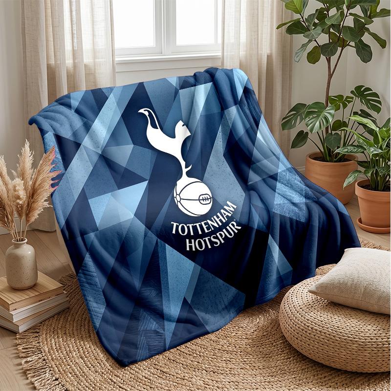 Tottenham Hotspur Theme Blanket Soft Flannel Blanket Plush Throw Blanket Cozy Sofa Bed Blanket for Home Decor