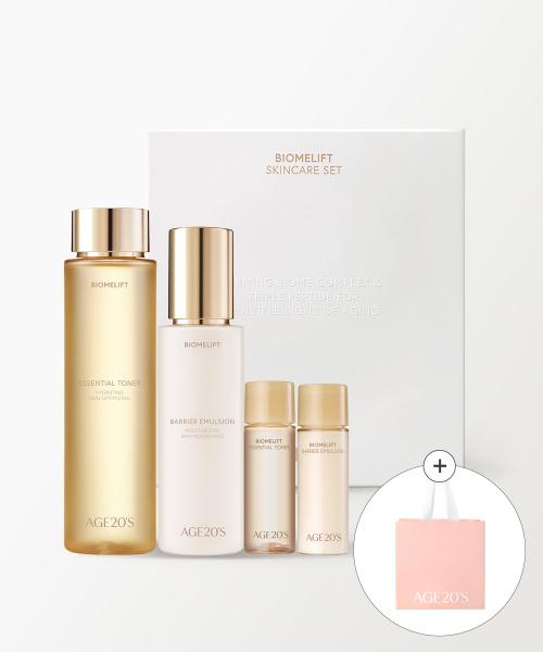Age 20 s Biome-Lift Elasticity Skincare 2-Piece Set Toner 195ml + Emulsion 150ml