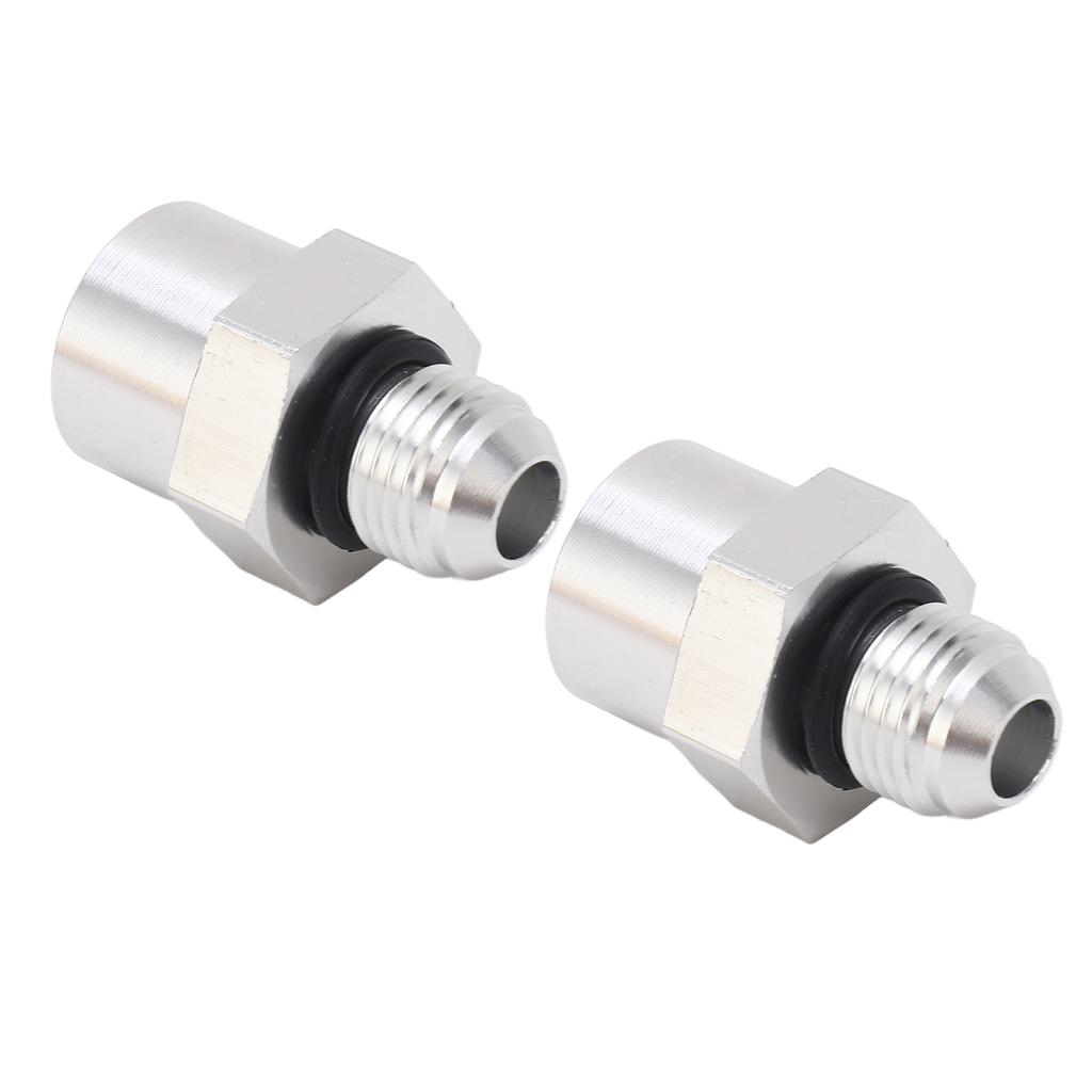 1Pair Fuel Hose Line Adapter M16X1.5 Female Thread to AN6 Male Thread Fuel Adapter Thread Connector for Pipeline