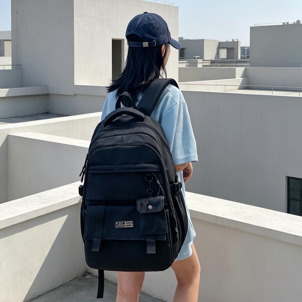 Schoolbag Large Capacity School Bag Female Junior High School Student Backpack Male Elementary School Sports Computer Backpack Leisure Travel