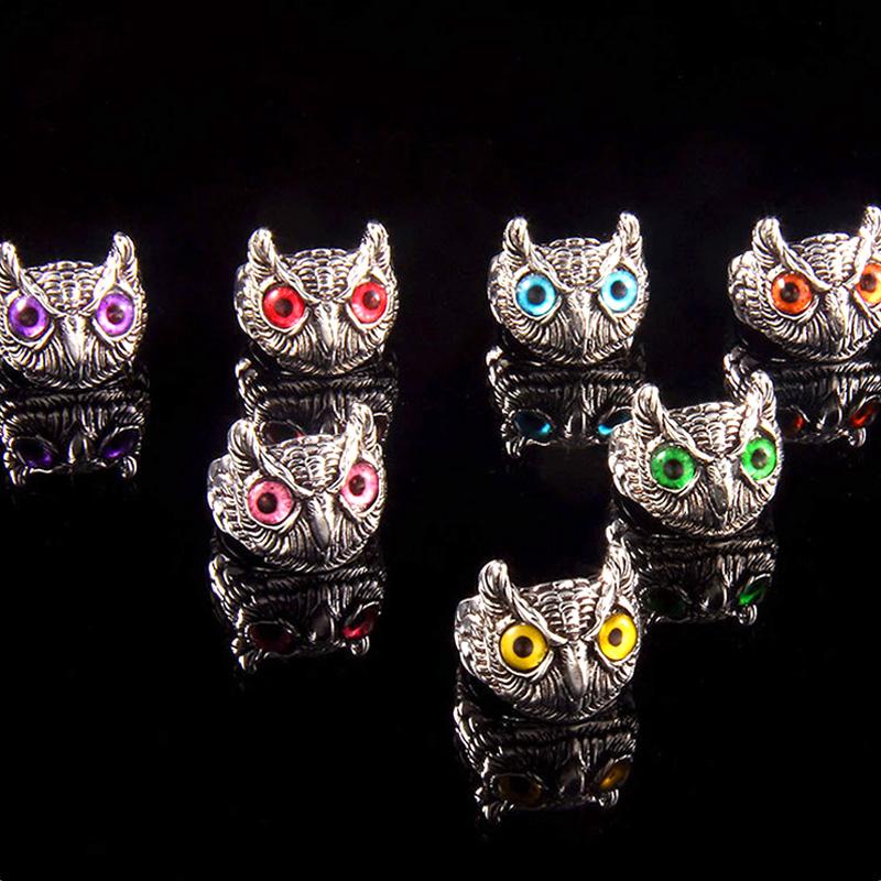 

Унисекс Ретро Преувеличенное Кольцо Сова Персонализированное Открытие Регулируемое Креативное Кольцо Сплава Аксессуары Для Вечеринок Подарок