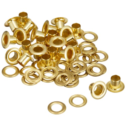 Ichinen Access Family Tool Eyelets #300 (Long Leg) Gold, 50-Pack, 56046