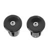 2pcs Handlebar Plug Aluminium Plastic Light Weight Bike Bar End Plug for Mountain Bikes Road Bikes Black